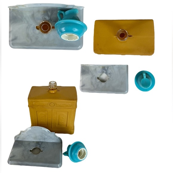 Vintage Avon Victorian Washstand Pitcher Glass Bottle Decanter Collectible 1970s - Picture 9 of 16